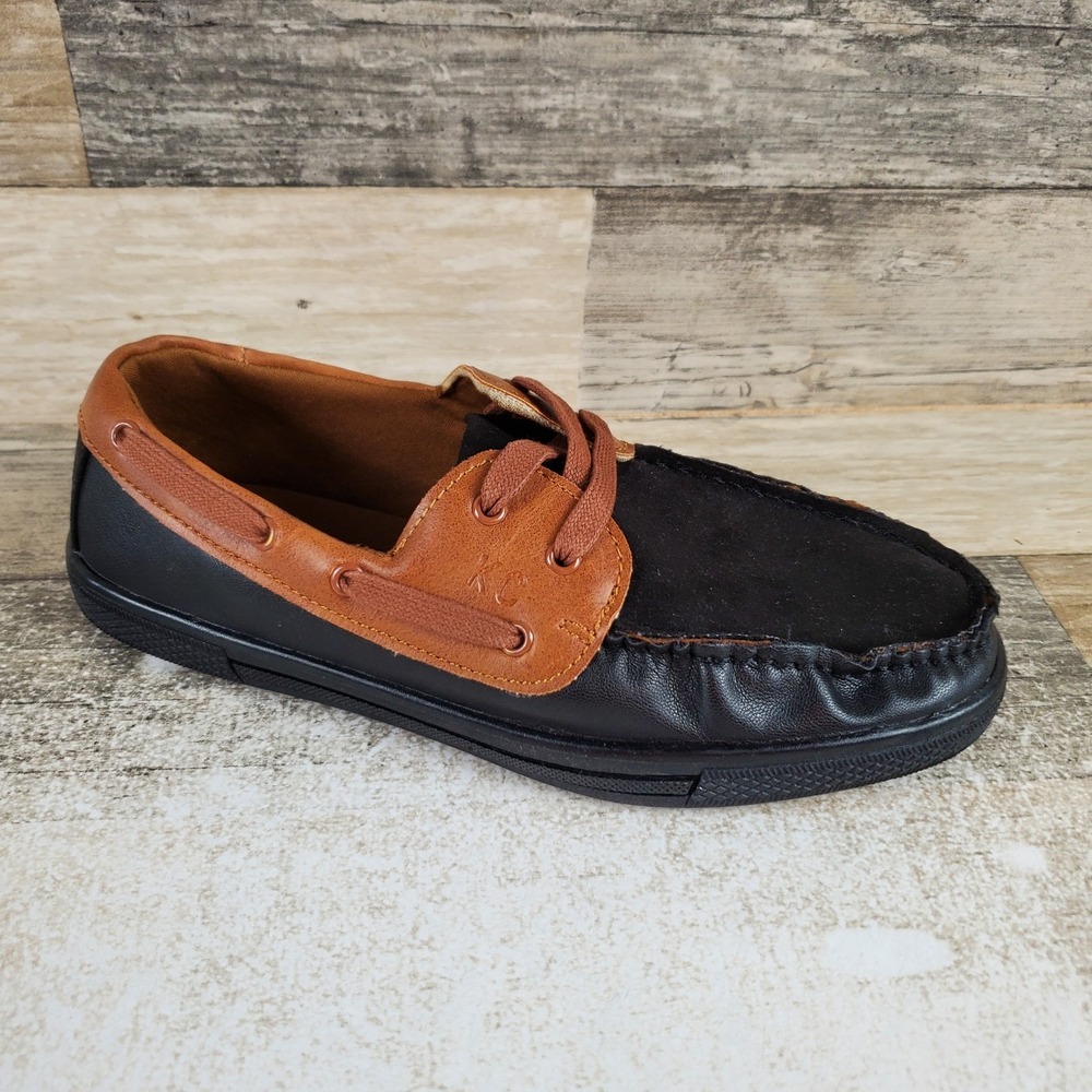 Kenneth Cole New York Center Cornell Boys Casual Shoes Sz 3 Black Multi Lace Up